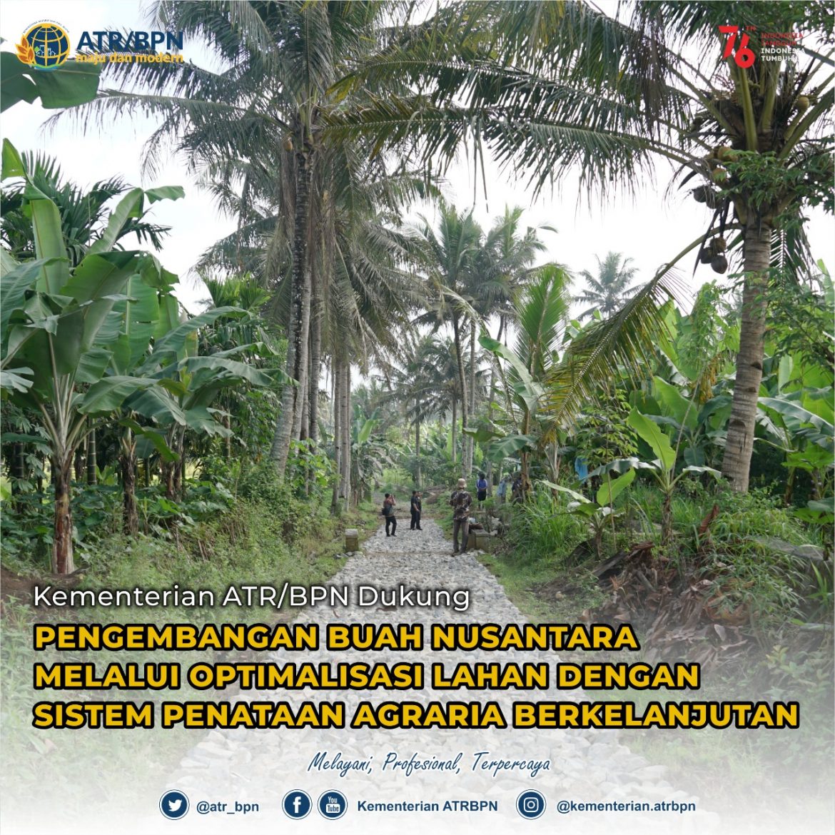 Kementerian ATR/BPN Dukung Pengembangan Buah Nusantara melalui Optimalisasi Lahan dengan Sistem Penataan Agraria Berkelanjutan