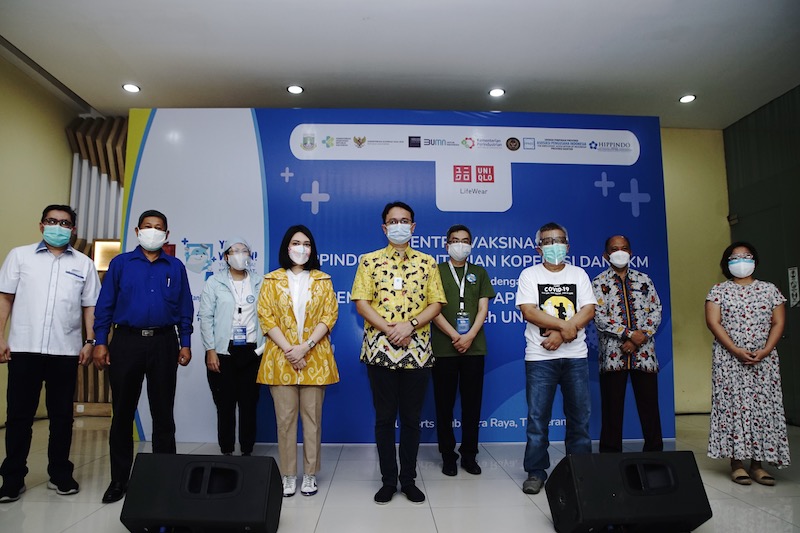 Buka Sentra Vaksinasi di Tangerang, UNIQLO Indonesia Targetkan 2500 Orang Per Hari