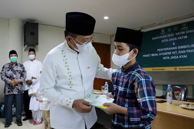 Anak Yatim Dhuafa dan Para Ulama Di Kota Tangerang Mendapat Santunan