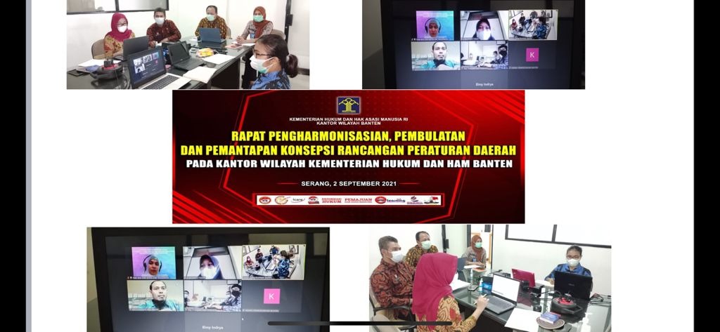 Kumham Banten Laksanakan Rapat Pengharmonisasian, Pembulatan Dan Pemantapan Konsepsi Rancangan Peraturan Daerah Tentang Perubahan Perda Nomor 11/2016 Tentang Perangkat Daerah.