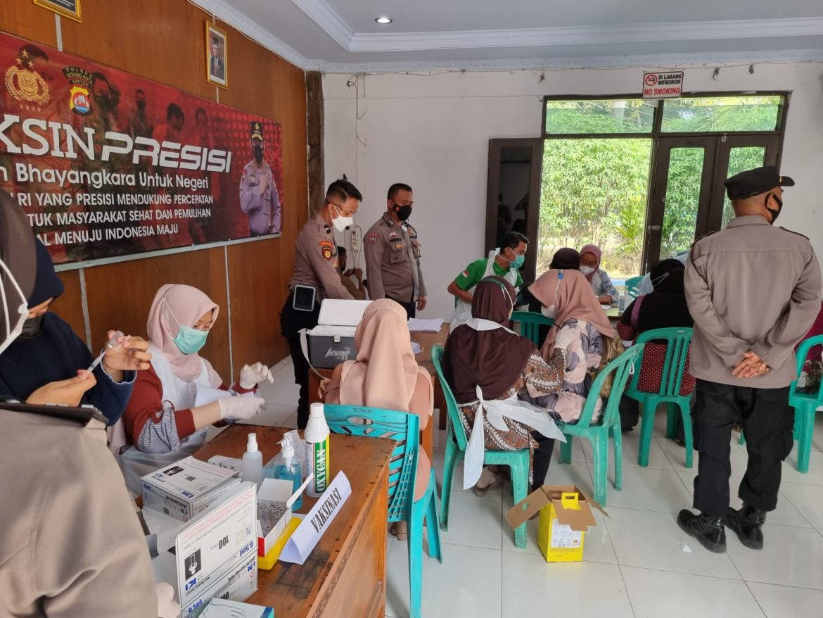 Polsek Kramatwatu Polres Serang Kota Polda Banten Kembali Gelar Vaksinasi Presisi