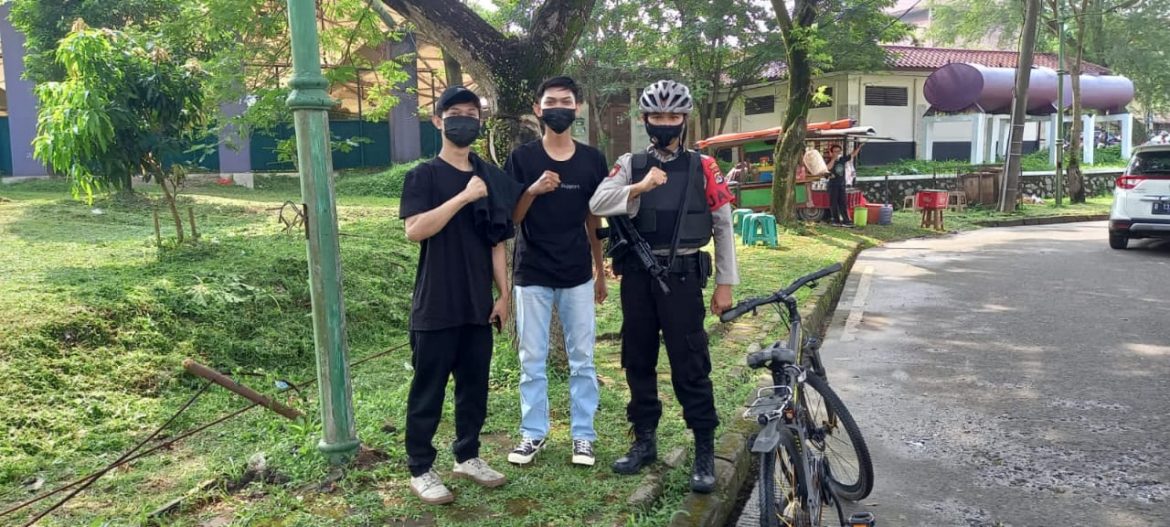 Patroli Bersepeda, Polresta Tangerang Kota Intens Imbau Prokes Covid-19