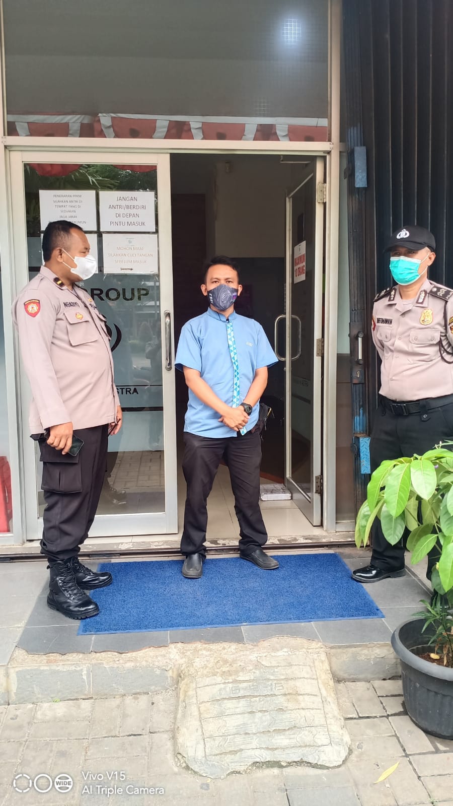 Kanit Patroli Polsek Panongan Polresta Tangerang Himbau Warga Dispilin Prokes