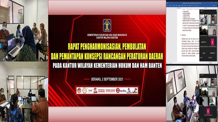 Kumham Banten Laksanakan Rapat Rancangan Perda Tentang Penyelenggaran Prasarana, Sarana Dan Utilitas Pada Kawasan Industri, Perdagangan, Pariwisata, Perumahan, Dan Permukiman Perumahan.