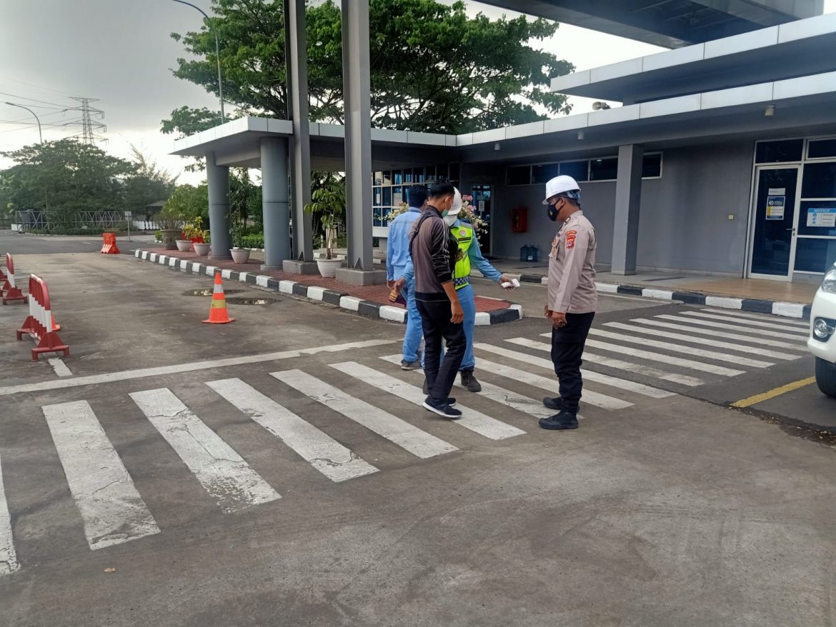 Ditpamobvit Polda Banten Jamin Keamanan Pada PT Krakatau Posco