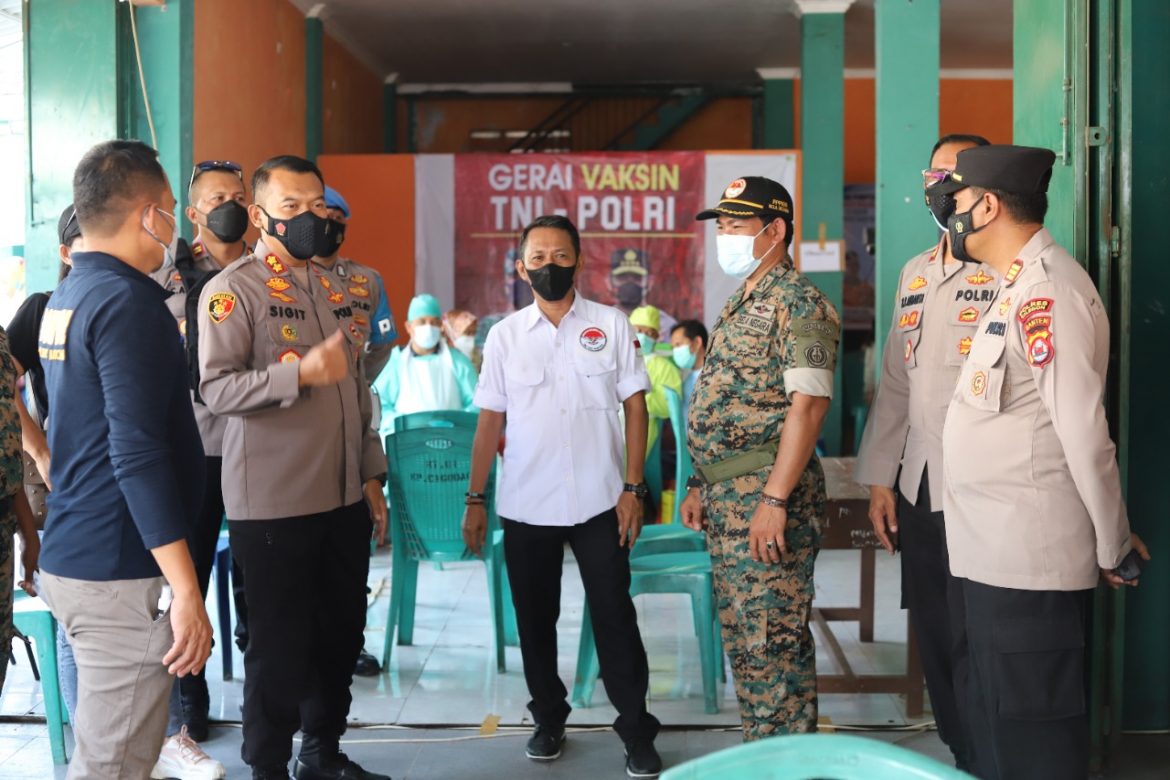 Kapolres Cilegon Polda Banten laksanakan pengecekan Vaksinasi