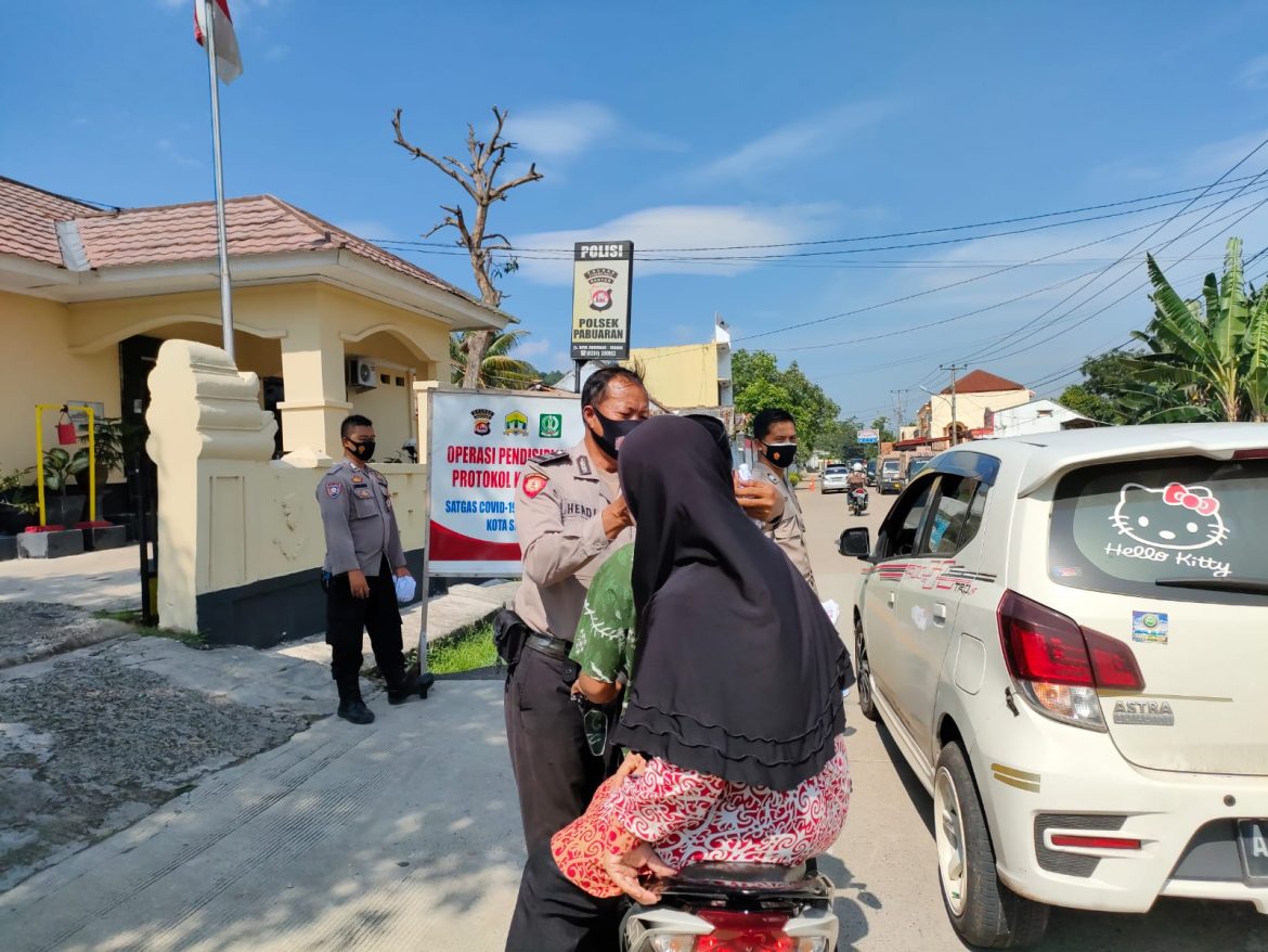 Ops Yustisi Prokes Polsek Pabuaran Polres Serang Kota Polda Banten