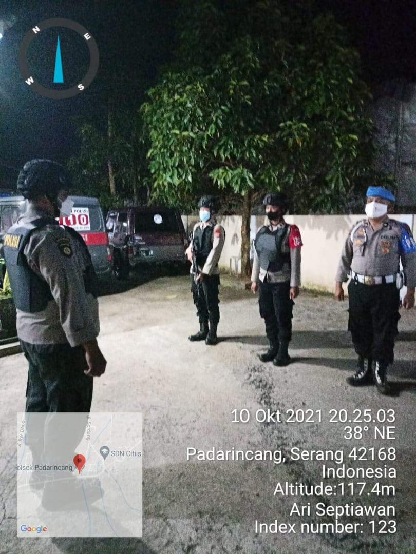 Tingkatkan Keamanan, Polsek Padarincang Polres Serang Kota Gelar Sispam Mako