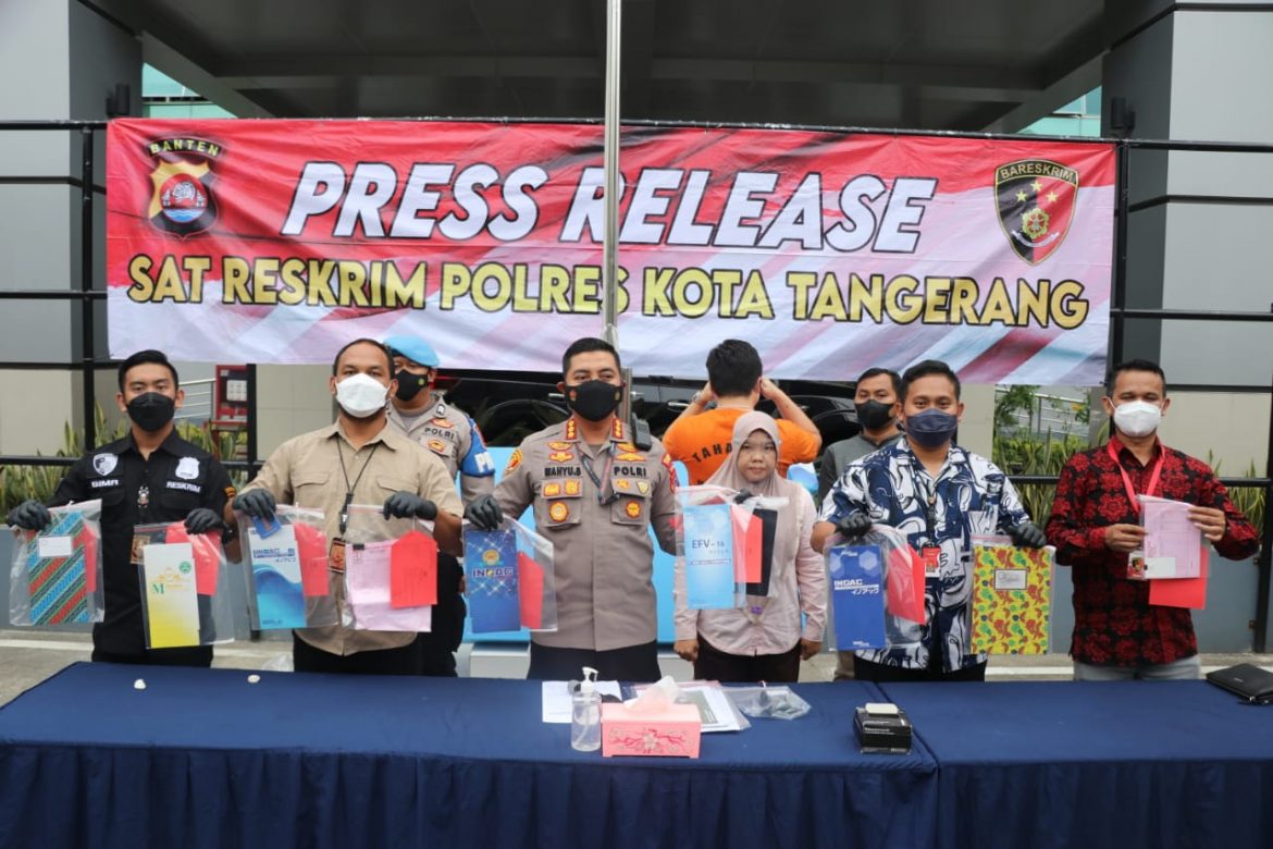Polresta Tangerang Tangkap Pasutri Pemalsu Merek Kasur Ternama