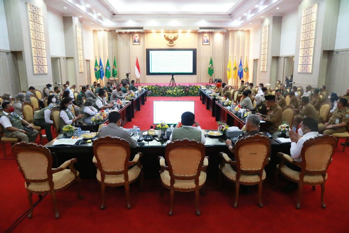 Rakor dengan BNPB, Pemprov Banten Sampaikan Berbagai Program Penanganan PMK