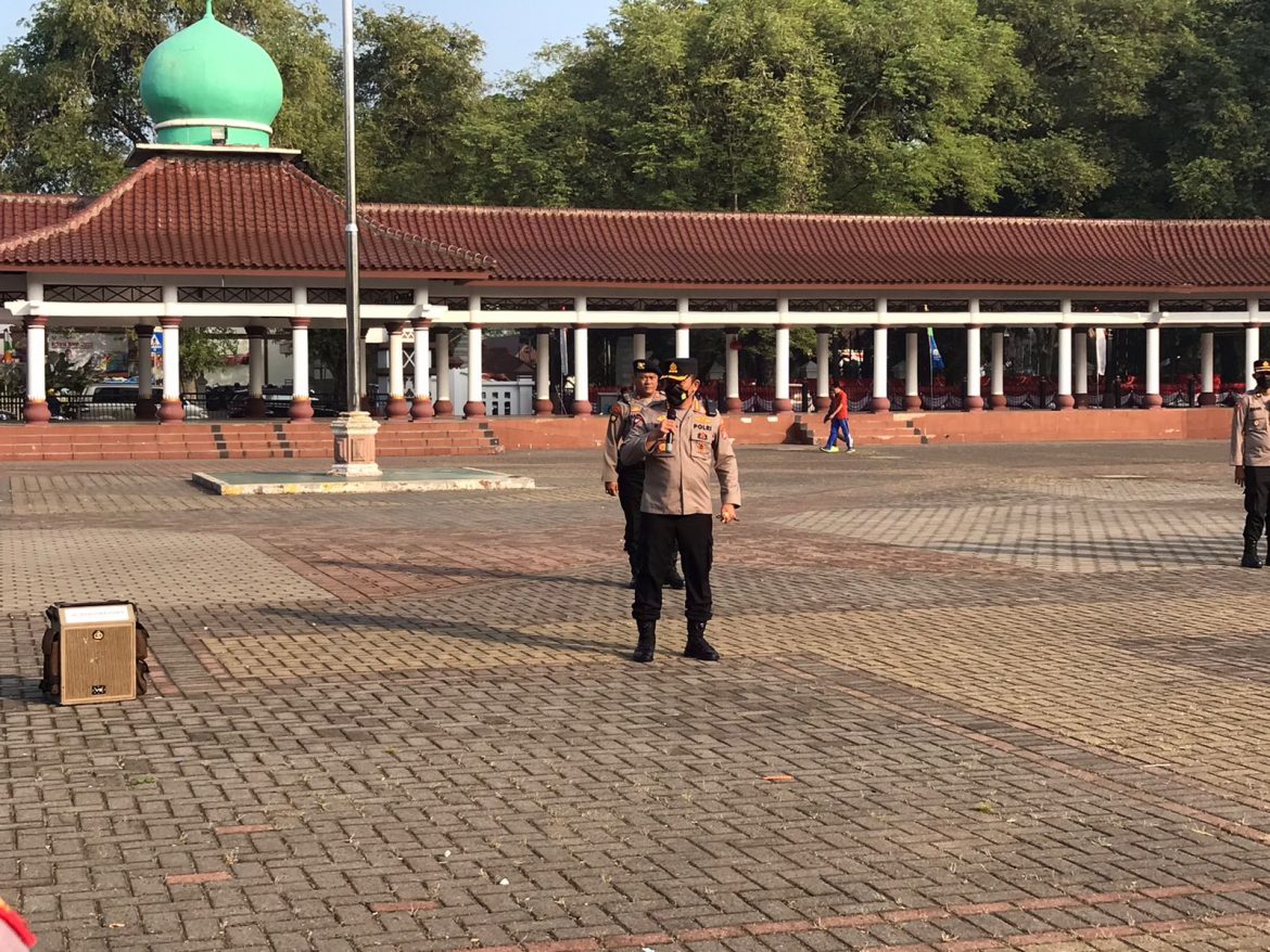 Polda Banten Laksanakan Apel Gabungan Pengamanan Aksi Unjuk Rasa