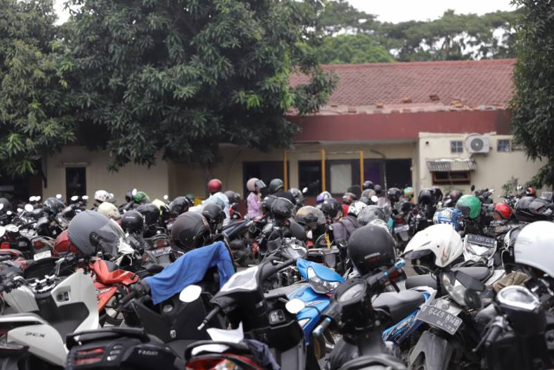Polres Metro Tangerang Kota Himbau Warga Untuk Kunci Ganda Motor Saat Parkir