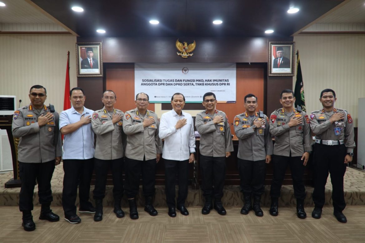 Polda Banten Hadiri Kunjungan Kerja Mahkamah Kehormatan Dewan Dalam Rangka Sosialisasi Tugas dan Fungsi MKD