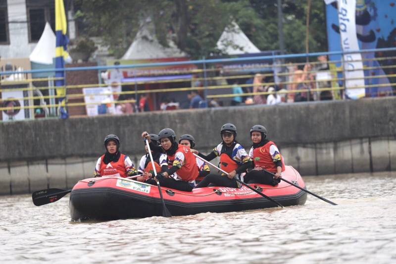 Sukses Digelar, Kejurda Open Arung Jeram di Sungai Cisadane Kota Tangerang