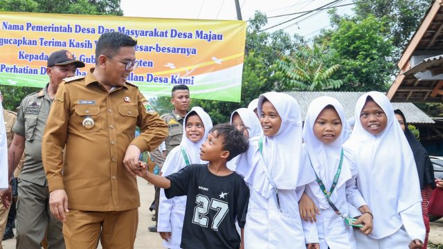 Program Bang Andra Sentuh Pandeglang, Jalan Desa Majau-Mekarwangi Rampung Dibangun