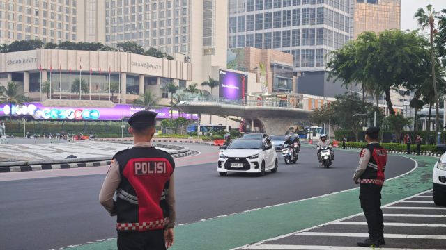 Korsabhara Baharkam Polri Gelar Pengamanan Strong Point dan Patroli Dialogis di Titik Strategis Jakarta