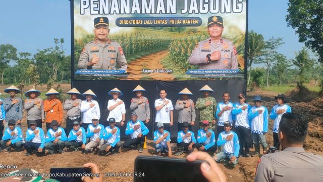 Kolaborasi Polda Banten dan Bulog: Ubah Lahan Mati Jadi Produktif Lewat Program Penanaman Jagung