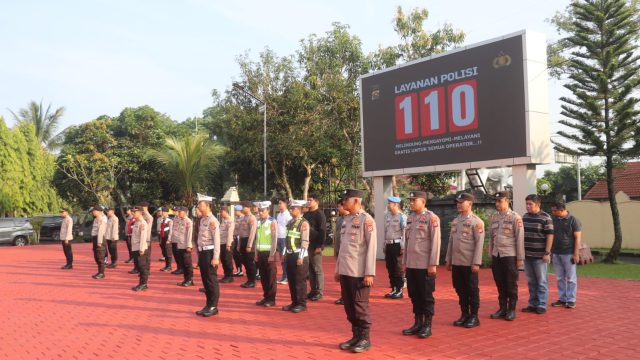 Pastikan Aman dan Kondusif, Polres Lebak Laksanakan Pengamanan Peringatan Isa Al Masih