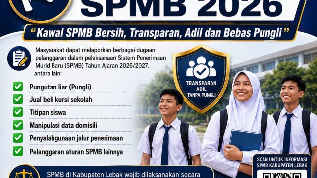PWI Lebak Buka Posko Pengaduan SPMB 2026, Dorong Transparansi dan Akuntabilitas Penerimaan Murid Baru