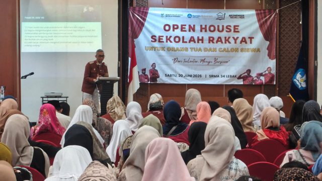 Kemensos Gelar Open House Sekolah Rakyat di Lebak, Usung Tema “Dari Terlantar Menuju Bersinar”