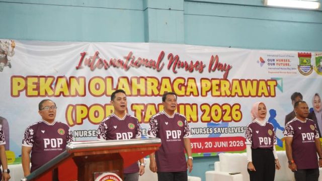 Buka Pekan Olahraga dan Seni Perawat Se-Banten, Bupati Maesyal Apresiasi Dedikasi dan Respon Cepat Perawat