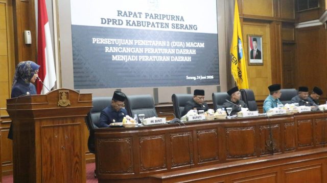 DPRD Tetapkan Raperda RP3KP dan Raperda Ekraf jadi Perda Kabupaten Serang