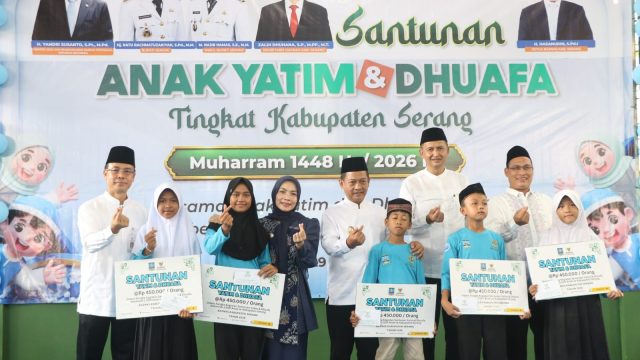 Sebanyak 1.500 Anak Yatim dan Dhuafa di Kabupaten Serang Terima Santunan