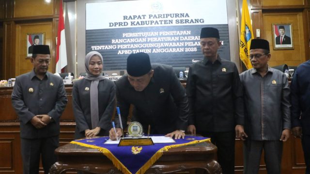 DPRD Kabupaten Serang Setujui Raperda Pertanggungjawaban Pelaksanaan APBD 2025 Menjadi Perda