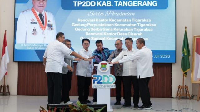 Perkuat Jangkauan TP2DD, Pemkab Tangerang Luncurkan Moling PBB-P2 Melalui QRIS