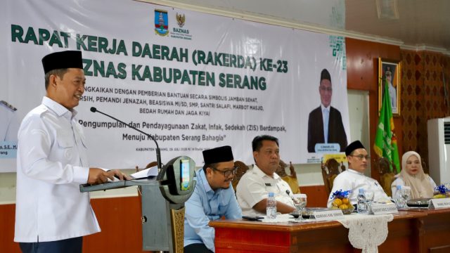Wabup Serang Najib Hamas Dorong Baznas Kembangkan Penyaluran ZISWAF Berbasis Pemberdayaan