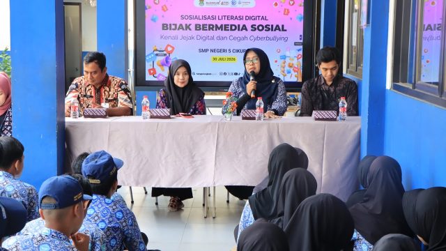 Cegah Cyberbullying, Diskominfo Kabupaten Tangerang Gelar Sosialisasi Literasi Digital Kepada Pelajar