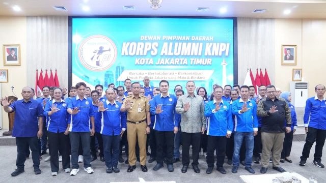 Hadiri Pelantikan Korps Alumni KNPI Periode 2026-2029, Wali Kota Administrasi Jaktim Munjirin Ajak Perkuat Pembinaan Generasi Muda