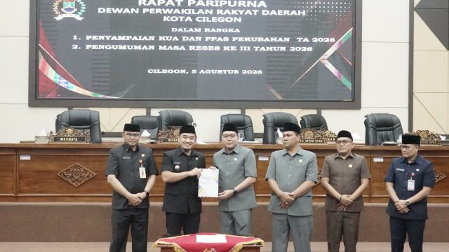 Rapat Paripurna DPRD, Pemkot Cilegon Sampaikan Rancangan Perubahan KUA-PPAS Tahun Anggaran 2026
