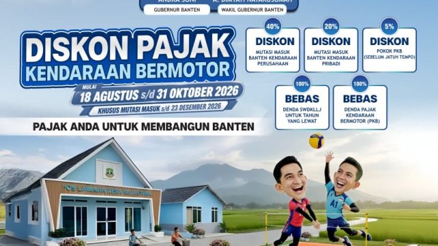 Bapenda Banten Beri Keringanan Pajak Kendaraan, Denda PKB dan SWDKLLJ Bebas 100 Persen