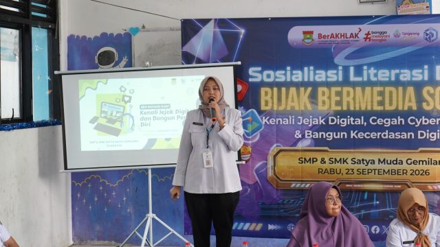 Diskominfo Kabupaten Tangerang Gelar Sosialisasi Literasi Digital di SMP & SMK