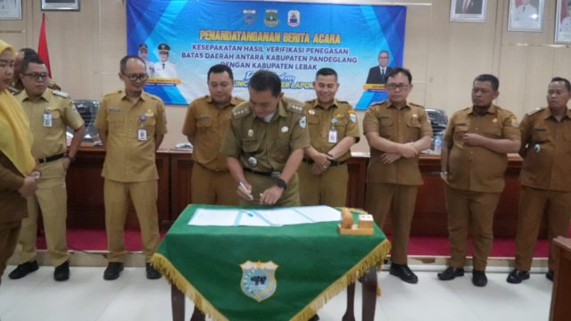 Pemkab Pandeglang Perkuat Kepastian Batas Wilayah dengan Lebak, Luncurkan GEBER LAPOR untuk Masyarakat