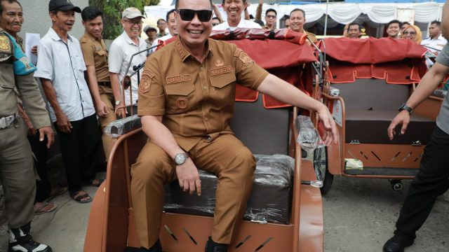 Wali Kota Serang Saksikan Pelatihan Pengemudi Becak Listrik Bantuan Prabowo